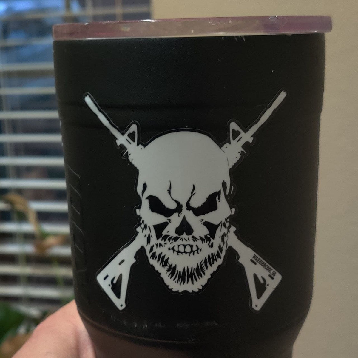 Bottle Cooler, Bearded Skull Decal