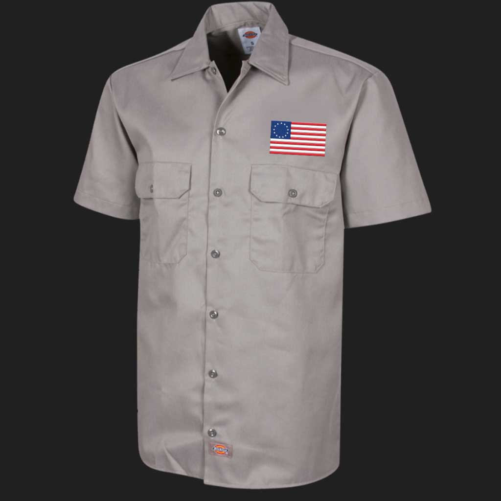 Dickies Short Sleeve Work Shirt Silver S