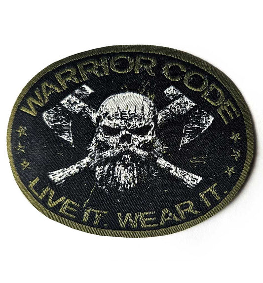 Bearded Skull Motto Patch