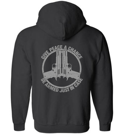 Give Peace A Chance Zip Hoodie - Warrior Code