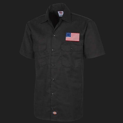 Betsy Ross Flag Dickies Workshirt