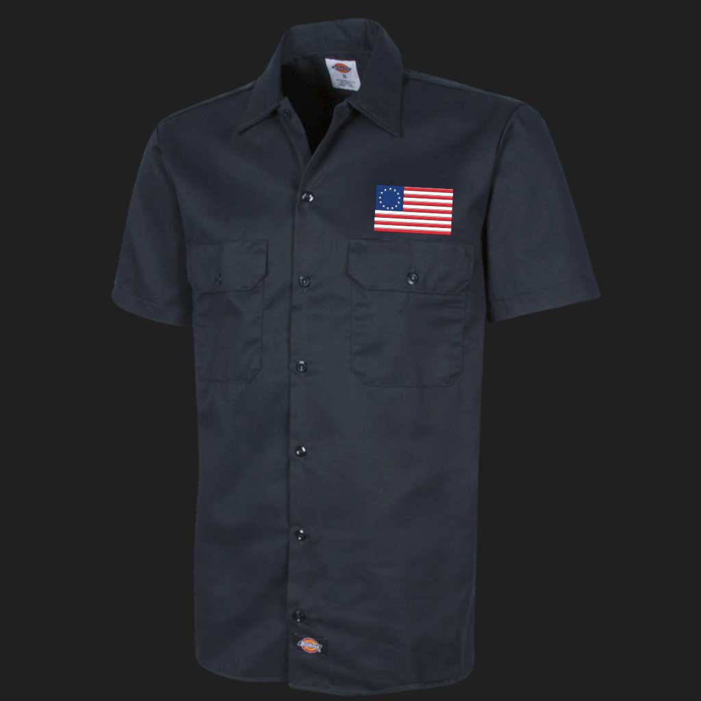 Betsy Ross Flag Dickies Workshirt