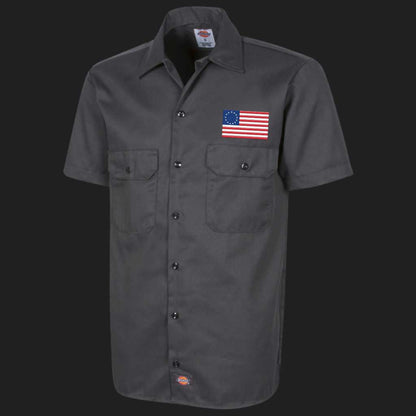 Betsy Ross Flag Dickies Workshirt