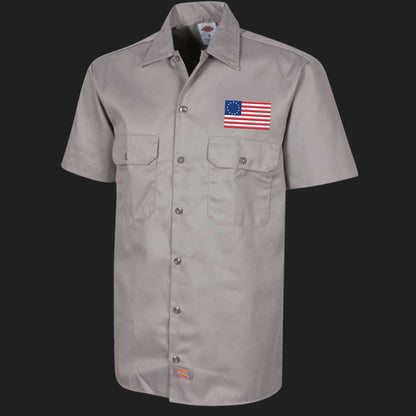 Betsy Ross Flag Dickies Workshirt