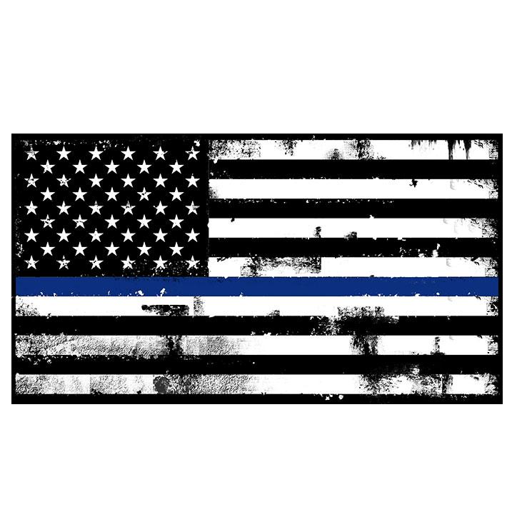 Thin Blue Line Decal - Warrior Code