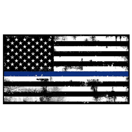 Thin Blue Line Decal - Warrior Code